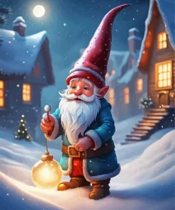 Gnome Christmas 5D Diamond Painting