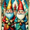 Gnomes Christmas Art 5D Diamond Painting