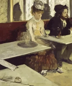 In A Cafe By Edgar Degas 5D Diamond Painting