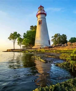 Marblehead Lighthouse 5D Diamond Painting
