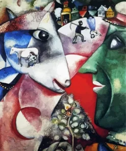 Marc Chagall I And My Village 5D Diamond Painting
