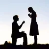 Marriage Proposal Silhouette 5D Diamond Painting