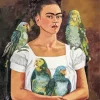 Me And My Parrots By Frida Kahlo 5D Diamond Painting