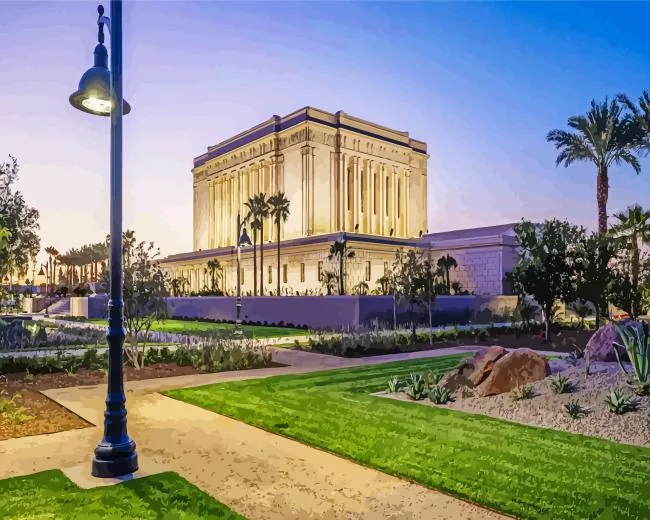 mesa arizona temple Diamond Paintings Mesa Arizona Temple 5D Diamond Painting