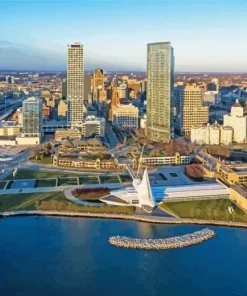 Milwaukee City Wisconsin 5D Diamond Painting