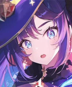 Mona Genshin Impact 5D Diamond Painting