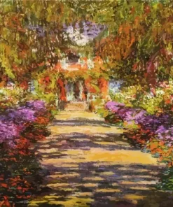 Monet Garden Path At Giverny 5D Diamond Painting