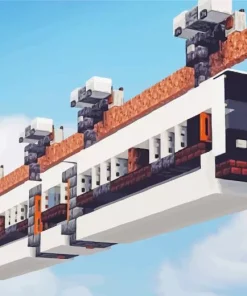 Monorail Minecraft 5D Diamond Painting