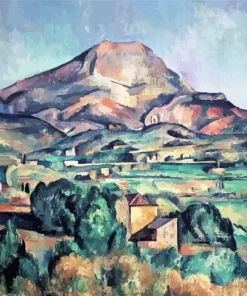 Mont Sainte Victoire Seen From Bellevue 5D Diamond Painting