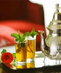 Moroccan Mint Tea 5D Diamond Painting