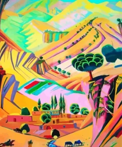 Mottled Landscape By Martiros Saryan 5D Diamond Painting