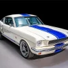 Mustang White And Blue 5D Diamond Painting