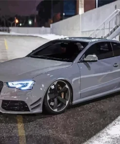 Nardo Grey Audi Rs5 5D Diamond Painting