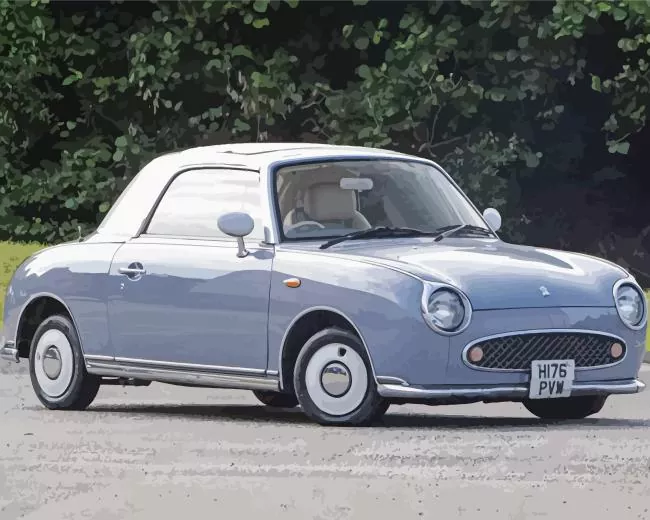 nissan figaro car Diamond Paintings Nissan Figaro Car 5D Diamond Painting
