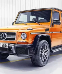 Orange Mercedes G63 5D Diamond Painting