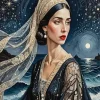 Persian Girl With Veil 5D Diamond Painting