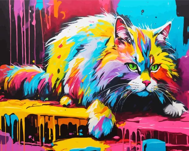rainbow cat Diamond Paintings Rainbow Cat 5D Diamond Painting