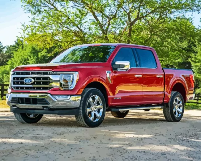 red ford f150 Diamond Paintings Red Ford F150 5D Diamond Painting