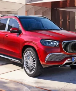 Red Maybach Car 5D Diamond Painting