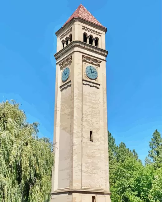 riverfront park spokane Diamond Paintings Riverfront Park Spokane 5D Diamond Painting