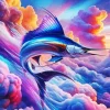 Sailfish Jumping Art 5D Diamond Painting