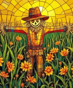 Scarecrow Autumn Art 5D Diamond Painting