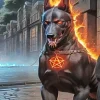 Scary Demon Dog Art 5D Diamond Painting