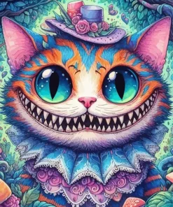 Scary Smiling Cat 5D Diamond Painting