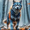 Scary Wolf Art 5D Diamond Painting