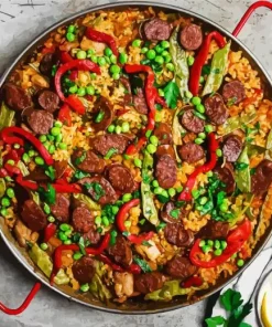 Spanish Paella Dish 5D Diamond Painting