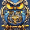 Steampunk Owl 5D Diamond Painting