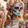 Sugar Skull Girl Bride 5D Diamond Painting