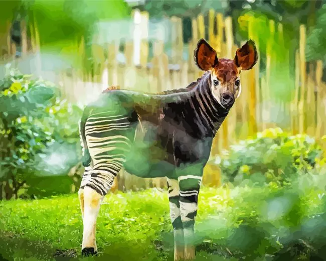 the okapi animal Diamond Paintings The Okapi Animal 5D Diamond Painting