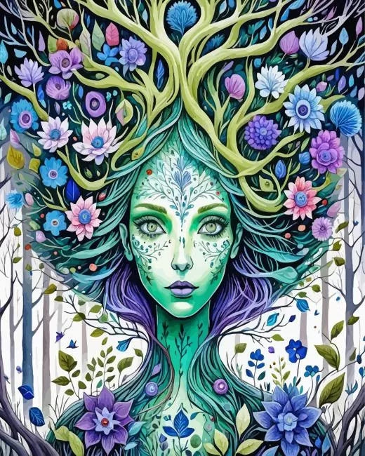 tree lady Diamond Paintings Tree Lady 5D Diamond Painting