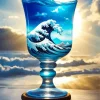 Wave Glass Cup 5D Diamond Painting