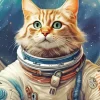 Astronaut Cat 5D Diamond Painting