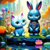 Cat And Bunny 5D Diamond Painting