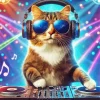 Cool Dj Cat Wearing Glasses 5D Diamond Painting