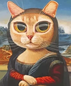 Mona Lisa Cat 5D Diamond Painting