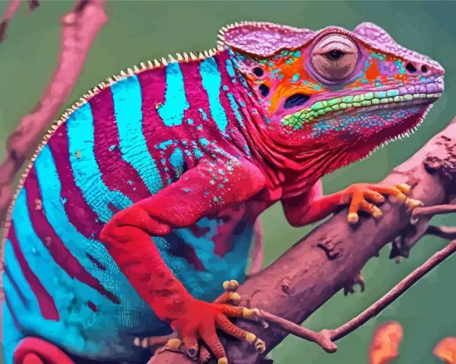 Panther chameleon Diamond Dotz Panther Chameleon 5D Diamond Painting