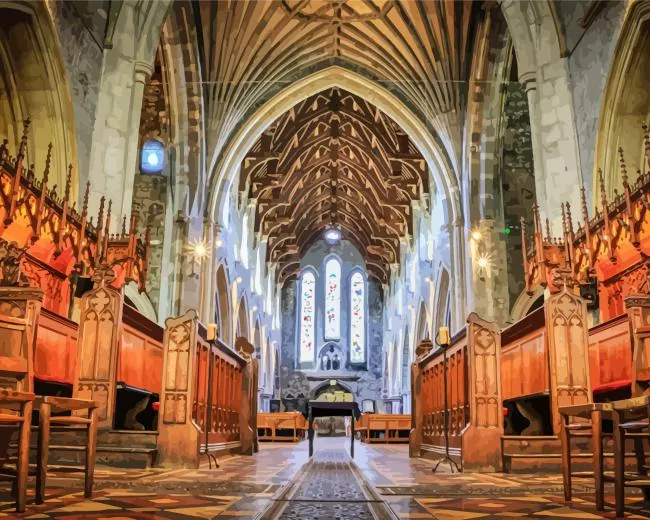 St Canices Cathedral Inside Diamond Paintings St Canices Cathedral Inside 5D Diamond Painting