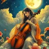Woman Playing Cello 5D Diamond Painting