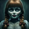 Aesthetic Scary Annabelle Doll Art 5D Diamond Painting