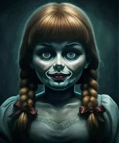 Aesthetic Scary Annabelle Doll Art 5D Diamond Painting