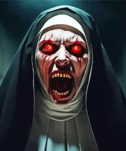 Aesthetic Scary Nun Art 5D Diamond Painting