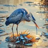 Aesthetic Sea Heron Art 5D Diamond Painting