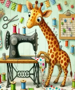 Aesthetic Sewing Machine Art 5D Diamond Painting