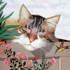 Cat And Hummingbirds 5D Diamond Painting