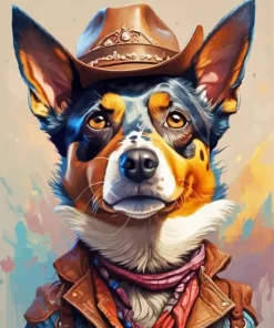 Cattle Dog Art 5D Diamond Painting