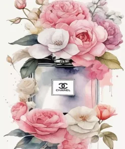Chanel Blossom Perfume 5D Diamond Painting
